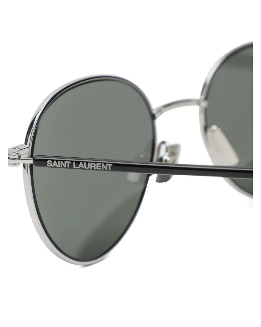 Saint Laurent Metallic Round Sunglasses