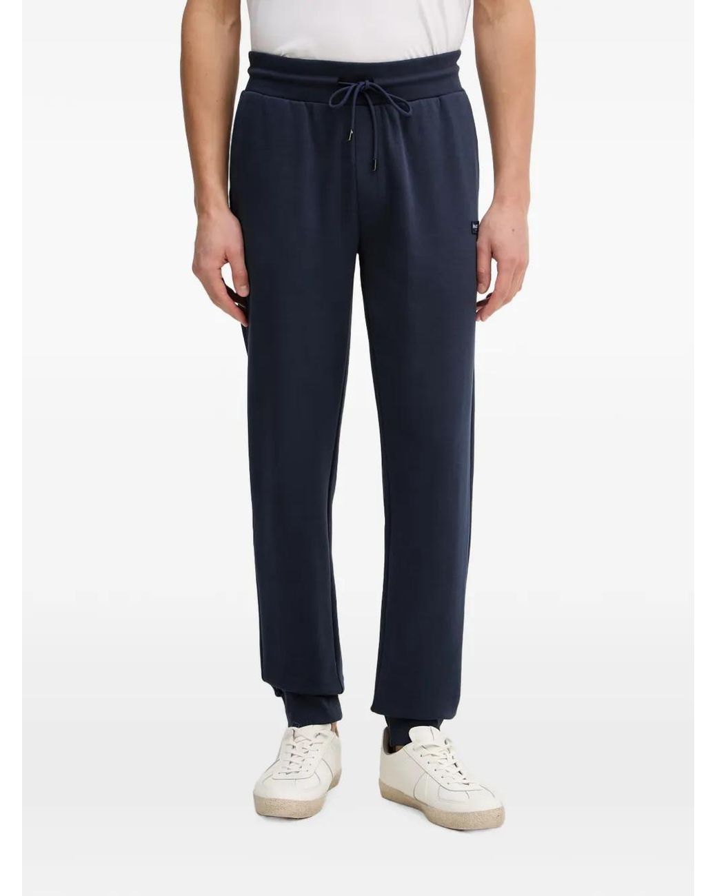 Hackett Blue Pantalon De Jogging À Patch Logo for men