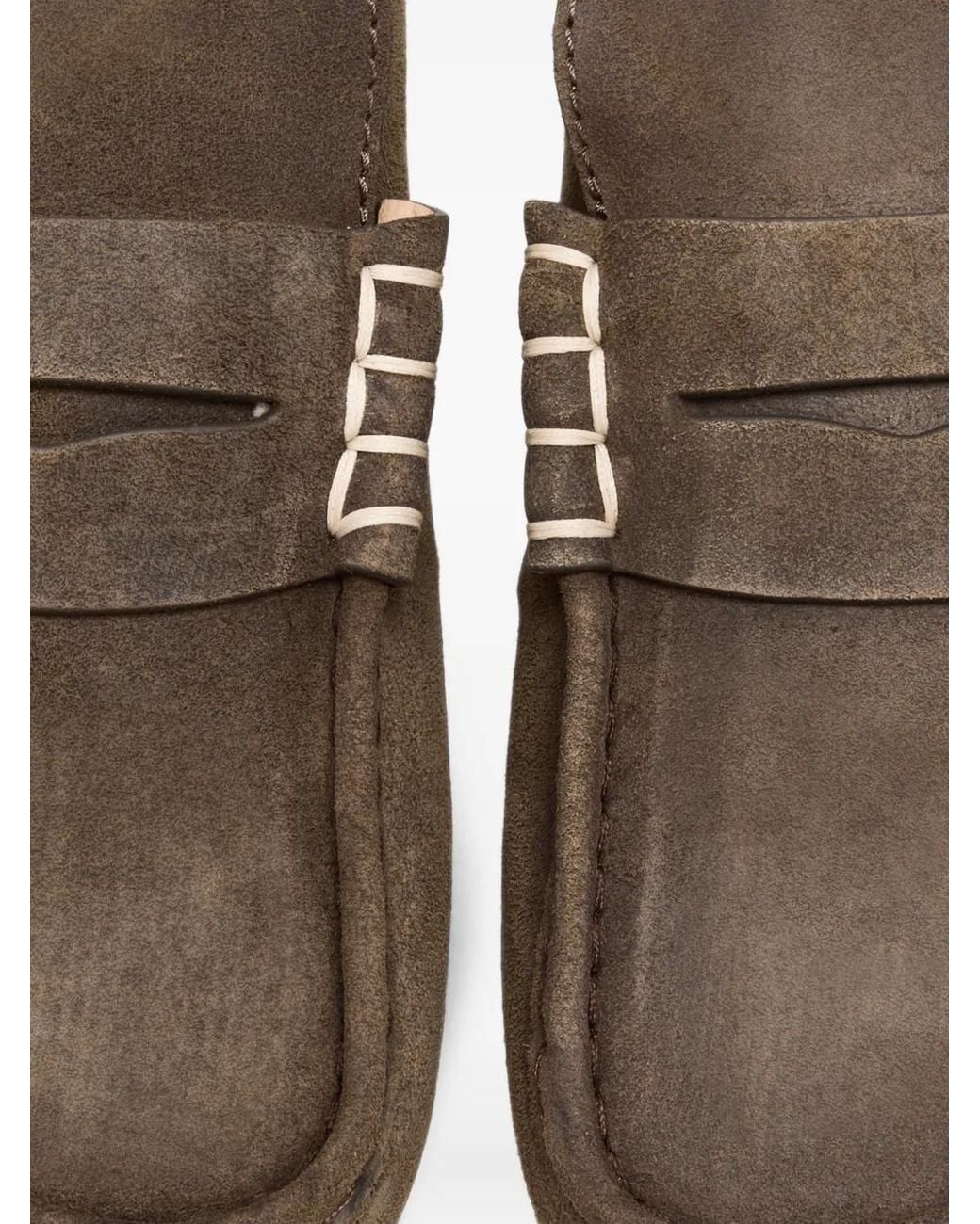 J.W. Anderson Brown Stitch Suede Sandals for men