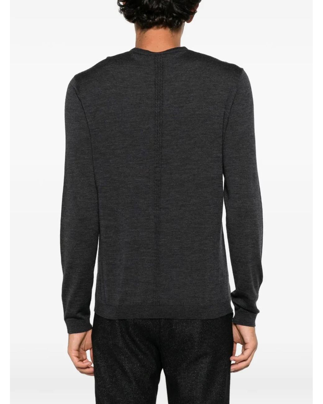 John Varvatos Black V-Neck Sweater for men