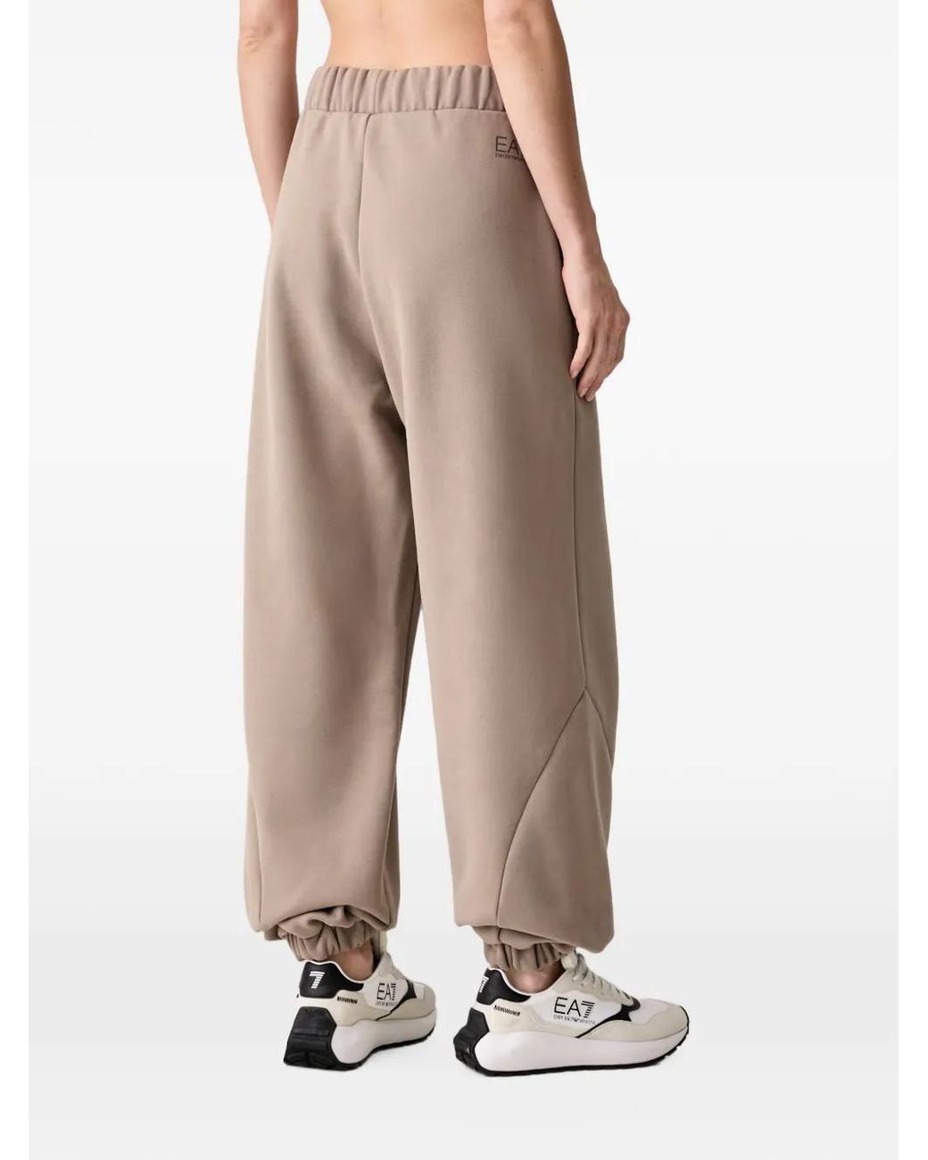 EA7 Natural Elasticated Track Pants