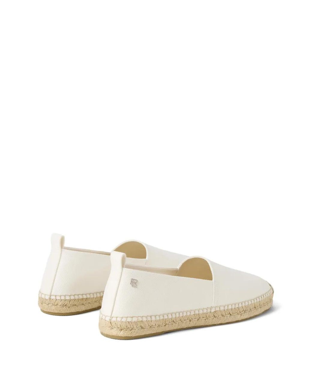 Ralph Lauren White Logo-Plaque Espadrille for men