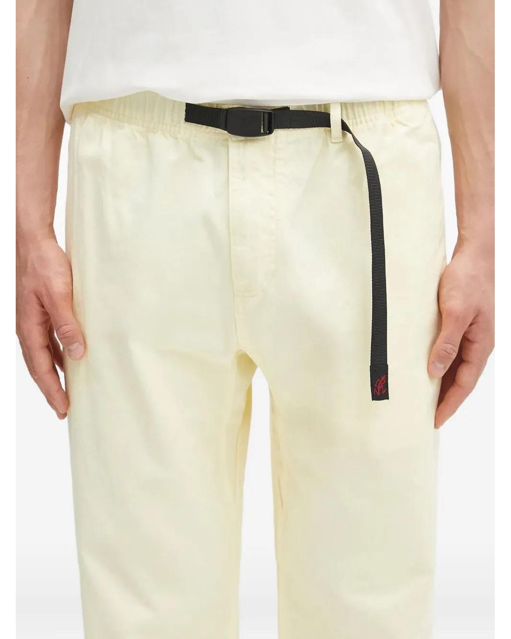 Gramicci Yellow Elasticated-Waist Regular Trousers for men