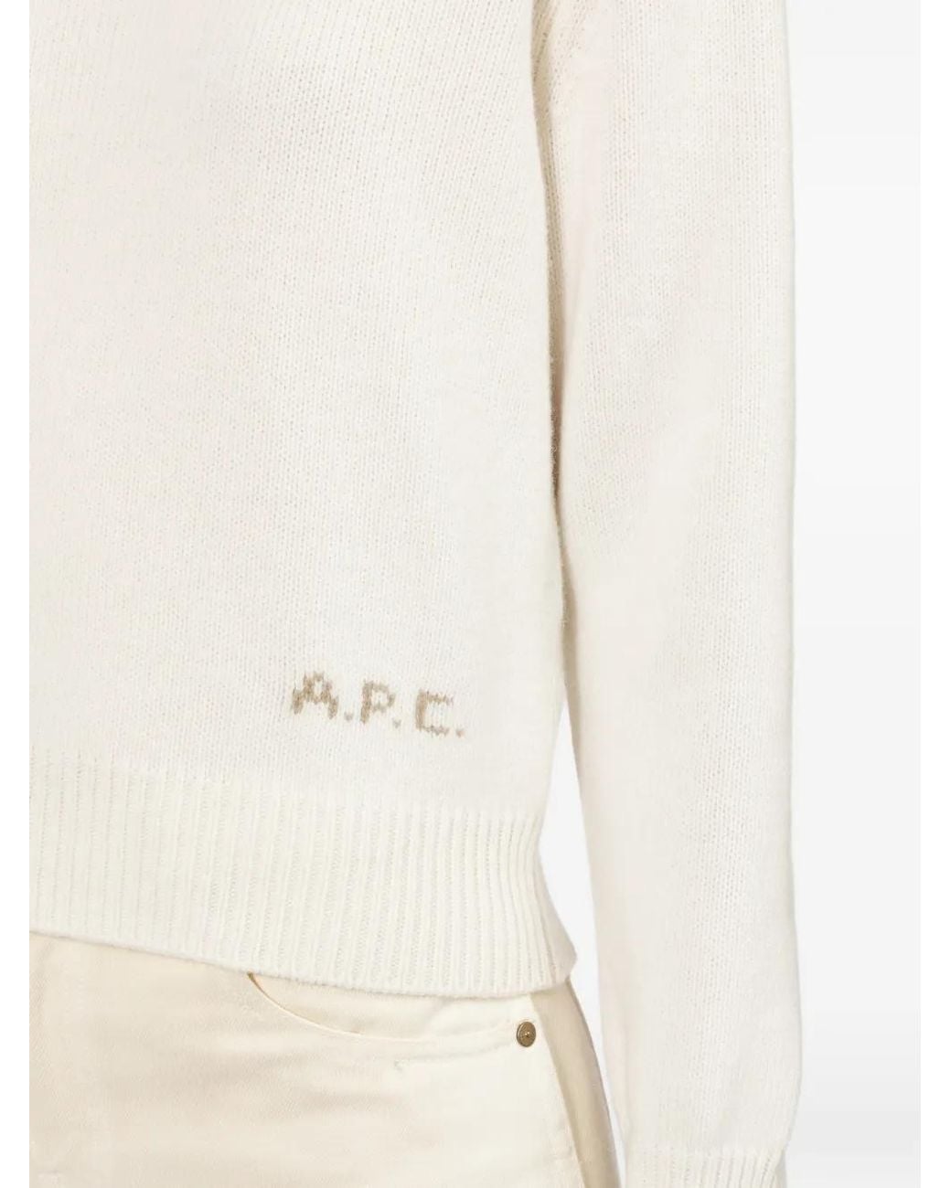 A.P.C. White Anna Sweater