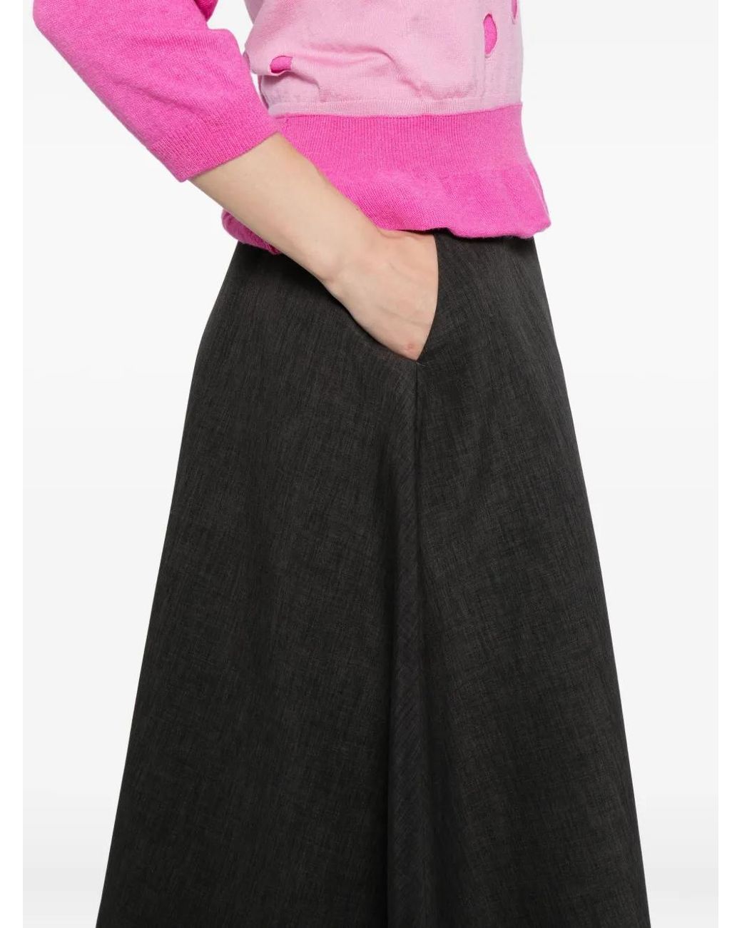 MSGM Black Gonna Skirt