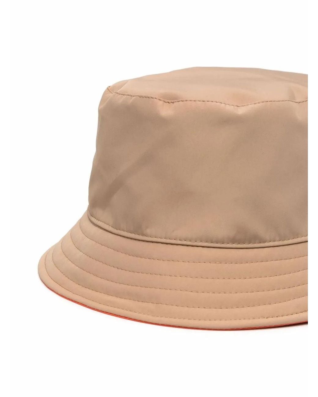 MSGM Natural Rivet Detail Bucket Hat for men