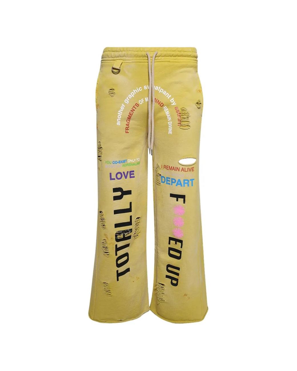 Astrum Trainingsbroek Met Print in het Yellow voor heren