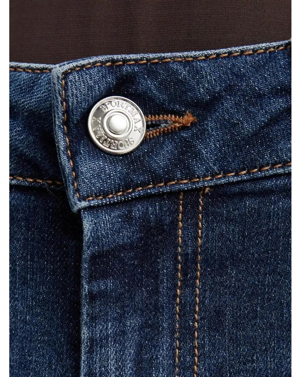 Sportmax Blue Cropped Jeans