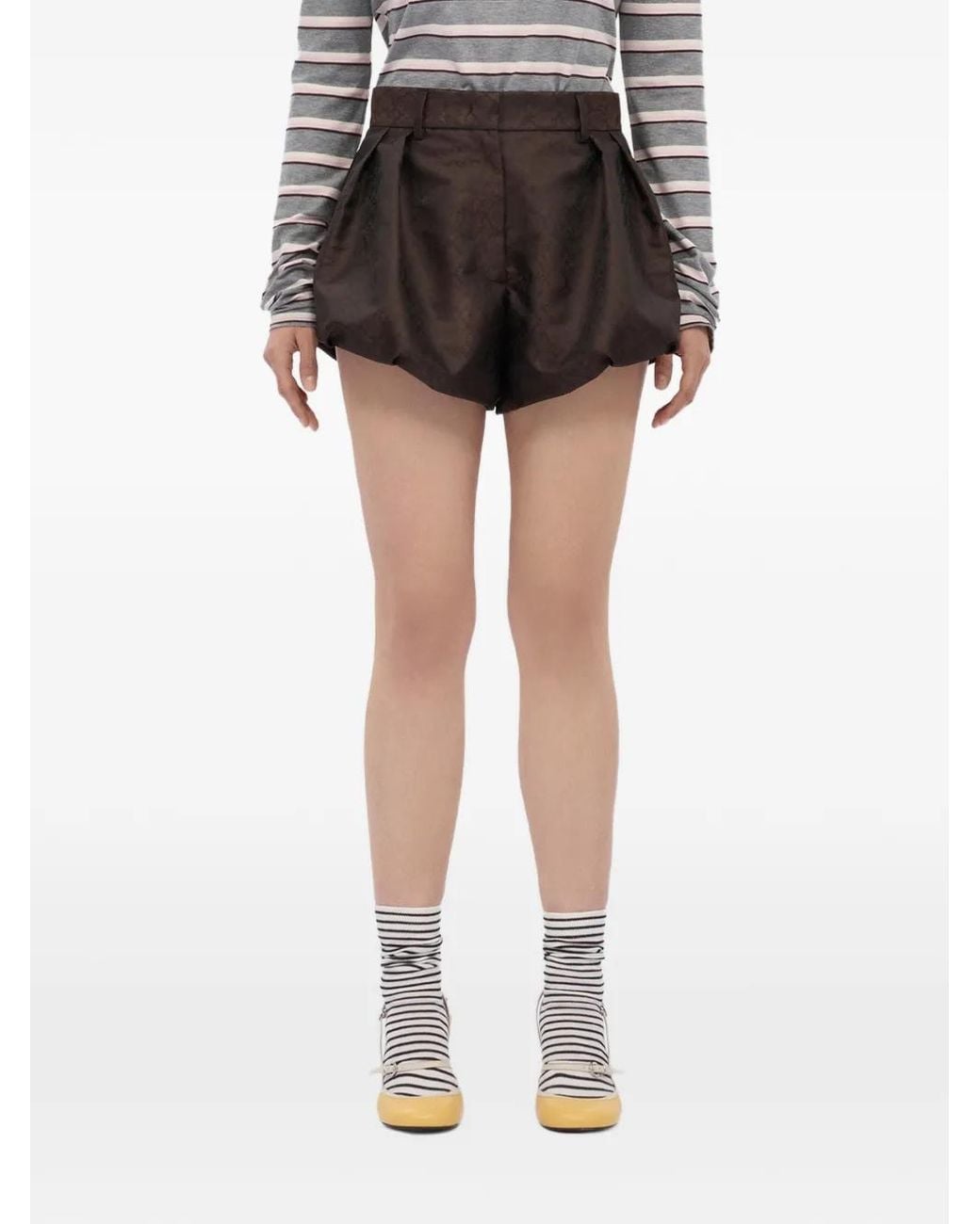Pantalones Cortos Con Trabillas MSGM de color Black