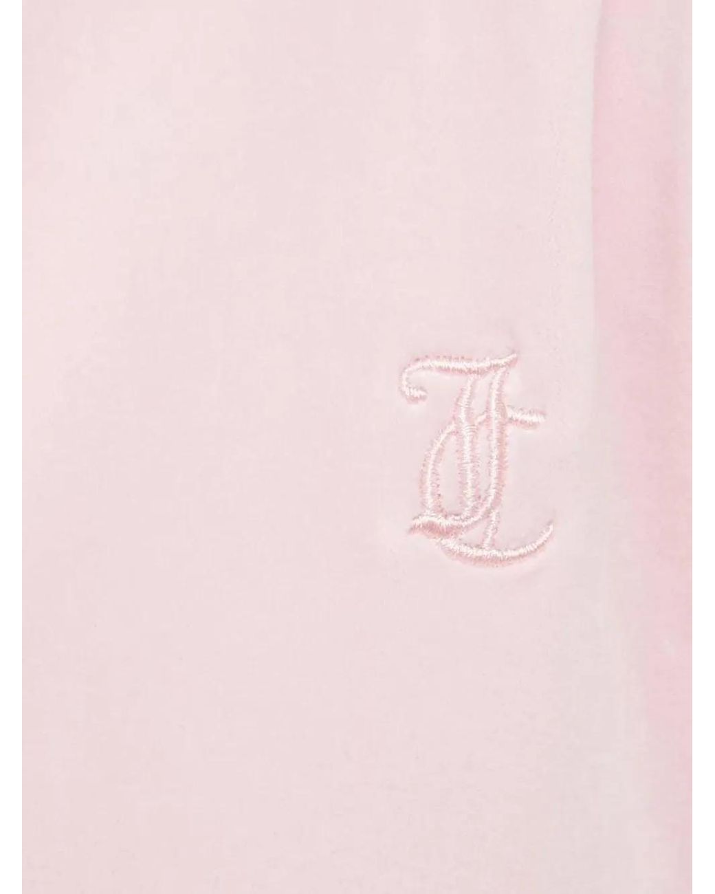 Juicy Couture White Embroidered-Logo Hoodie