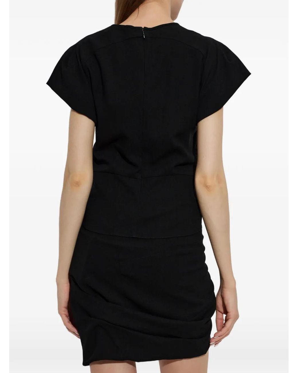 Isabel Marant Black Tullya Gathered Top