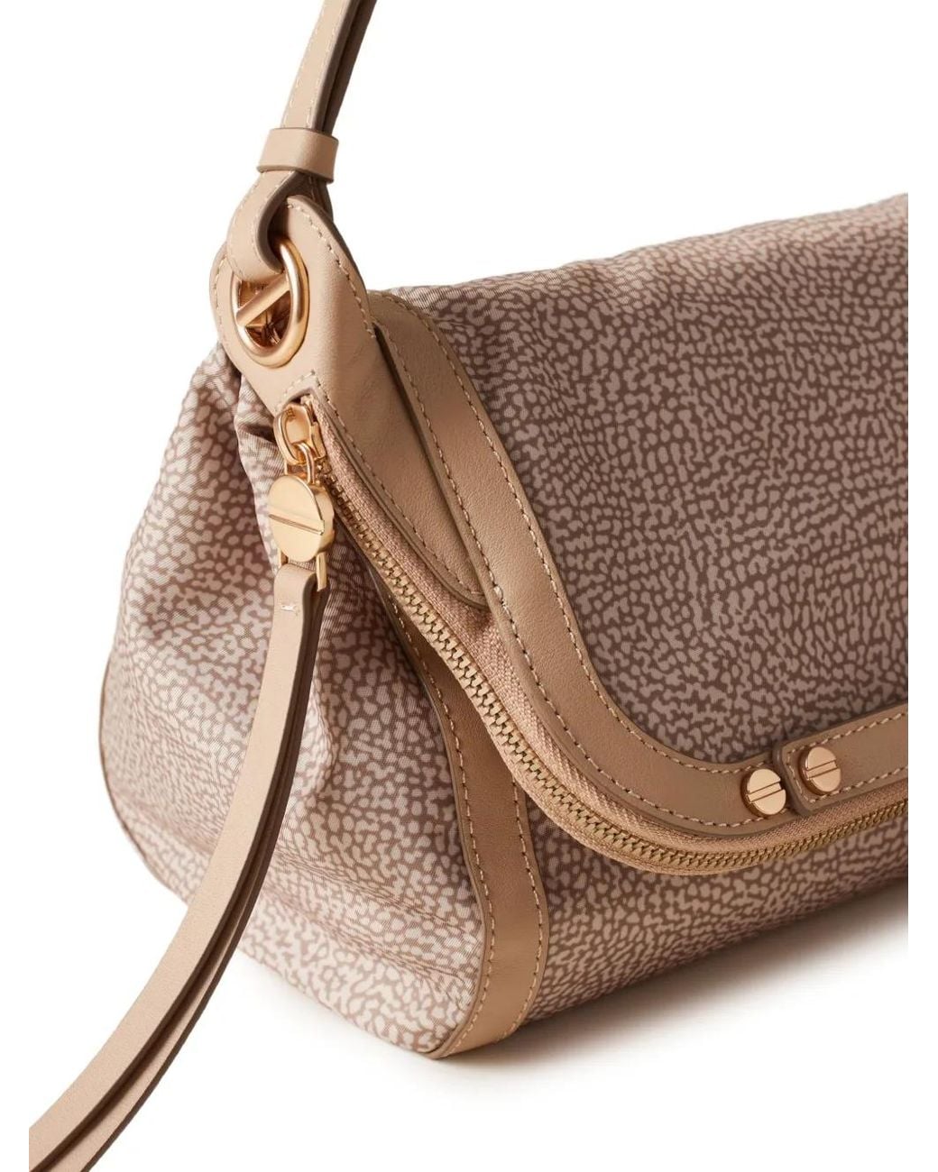 Borbonese Natural Kleine Frame Schultertasche