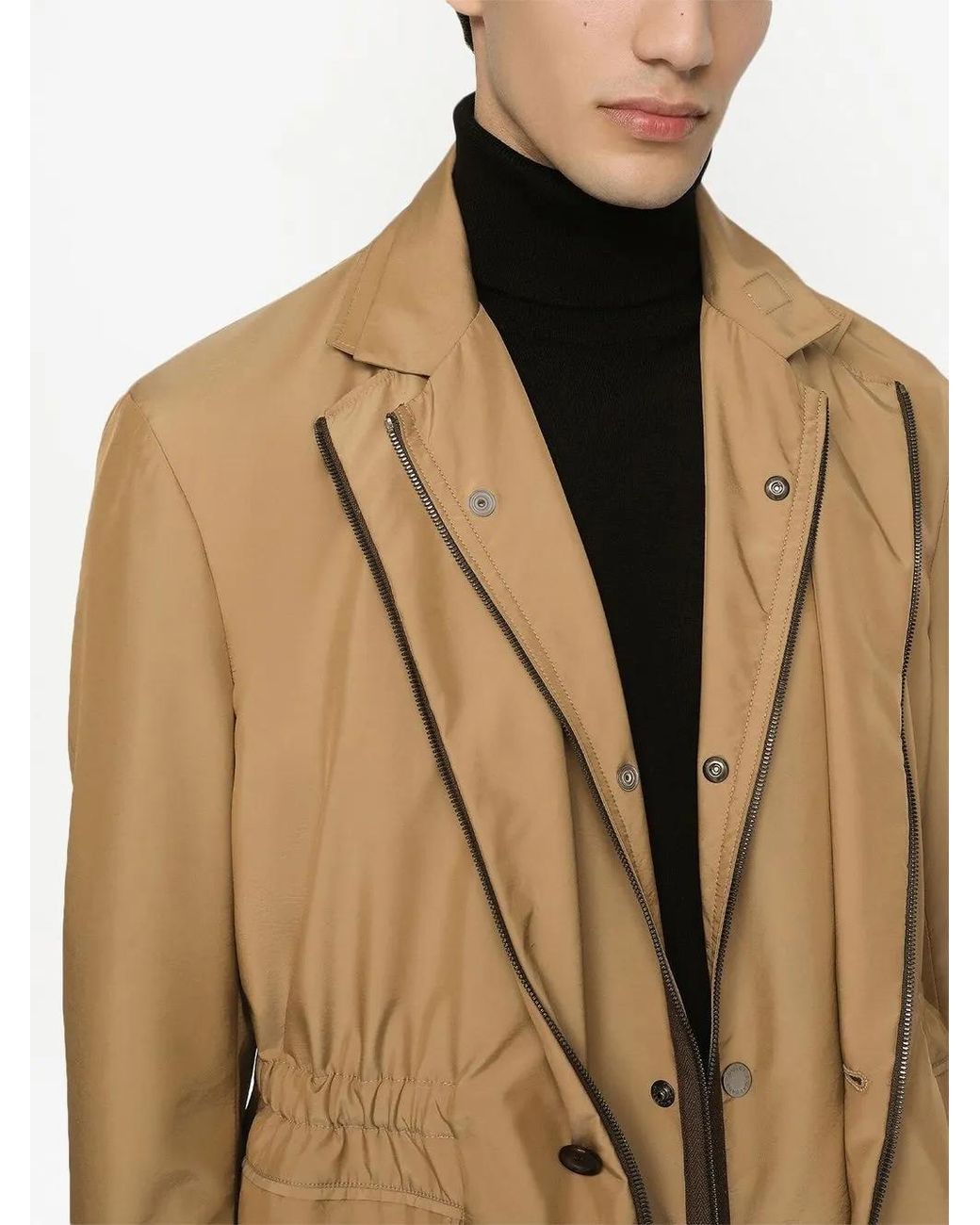 Dolce & Gabbana Natural Deconstructed Layered Blazer for men