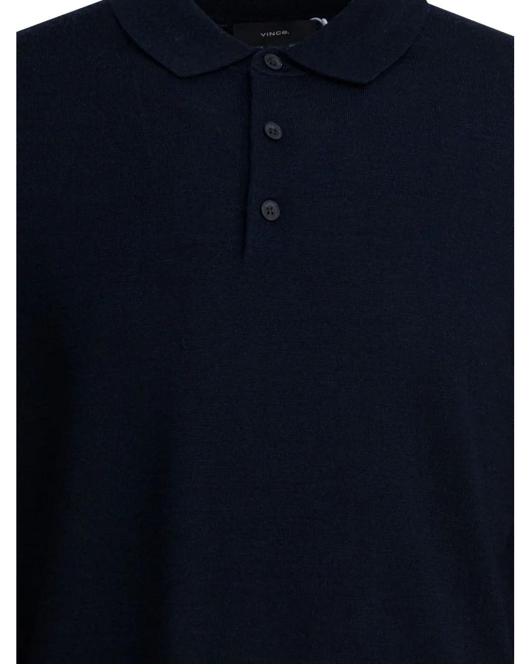 Vince Blue Buttoned Polo Shirt for men