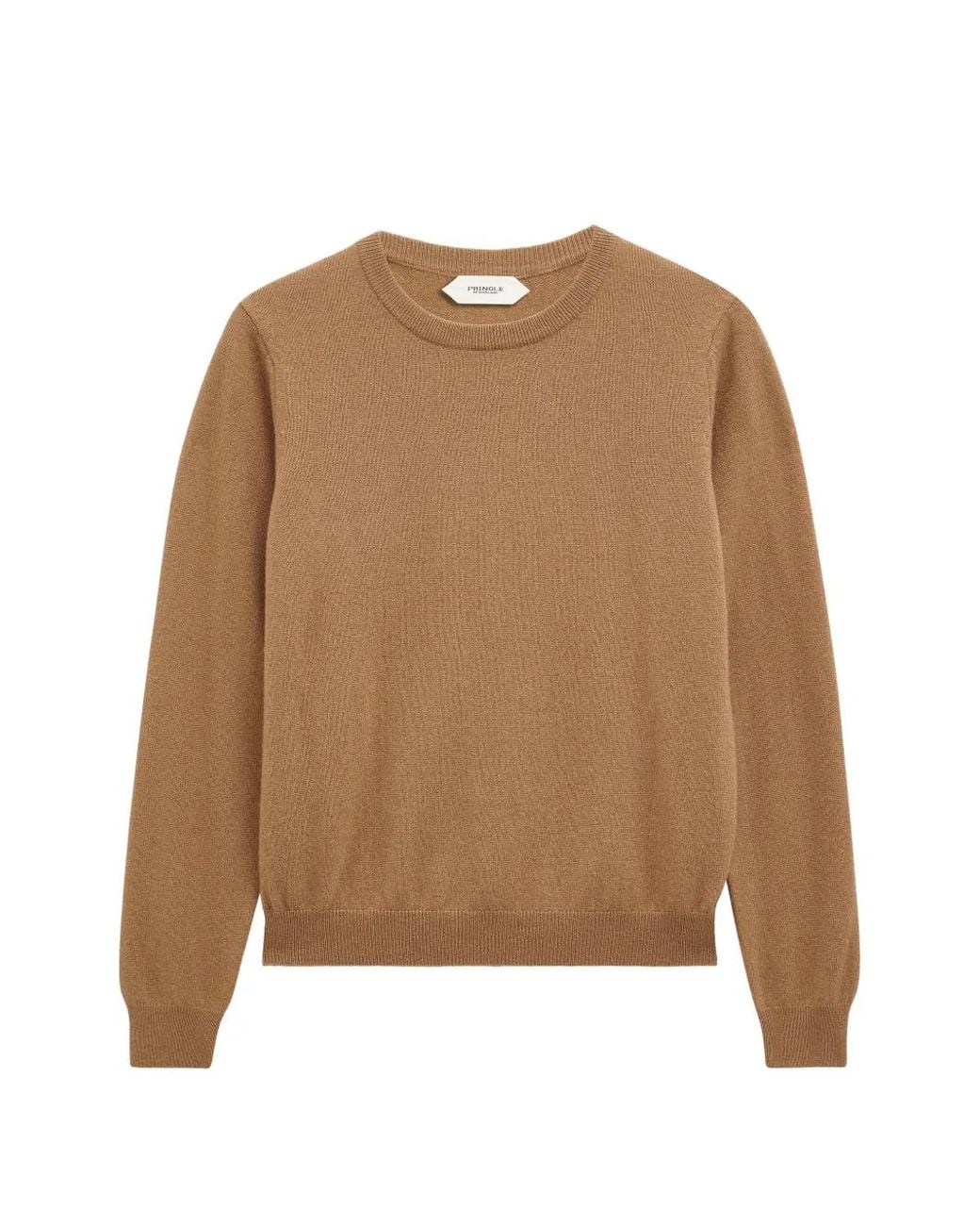 Pringle of Scotland Natural Crew-Neck Cashmere Sweater