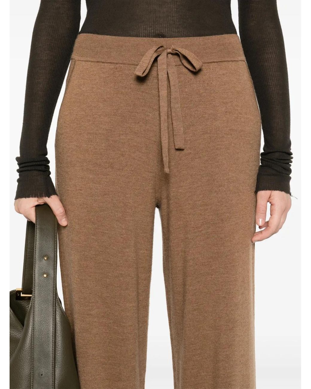 P.A.R.O.S.H. Brown Lime Wool Trousers