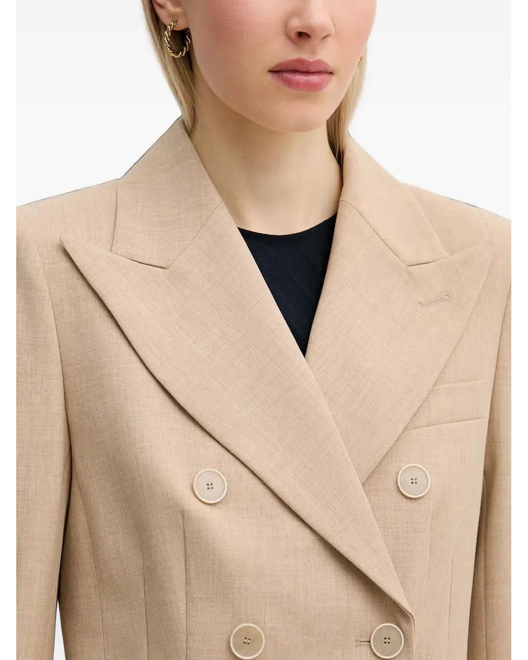 Blazer Con Solapas De Pico MARC AUREL de color Natural