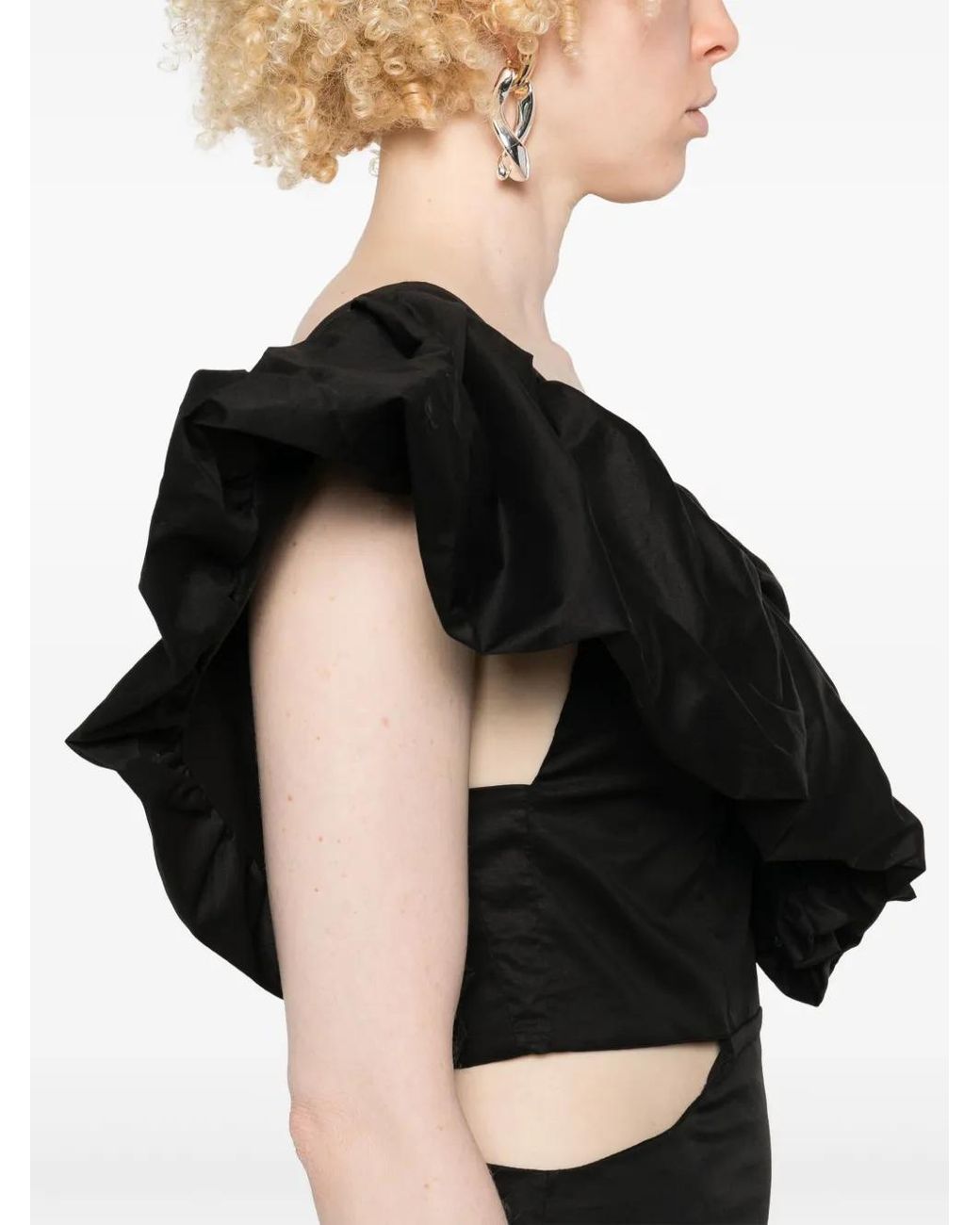 Johanna Ortiz Black Eternal Jungle Maxi Dress