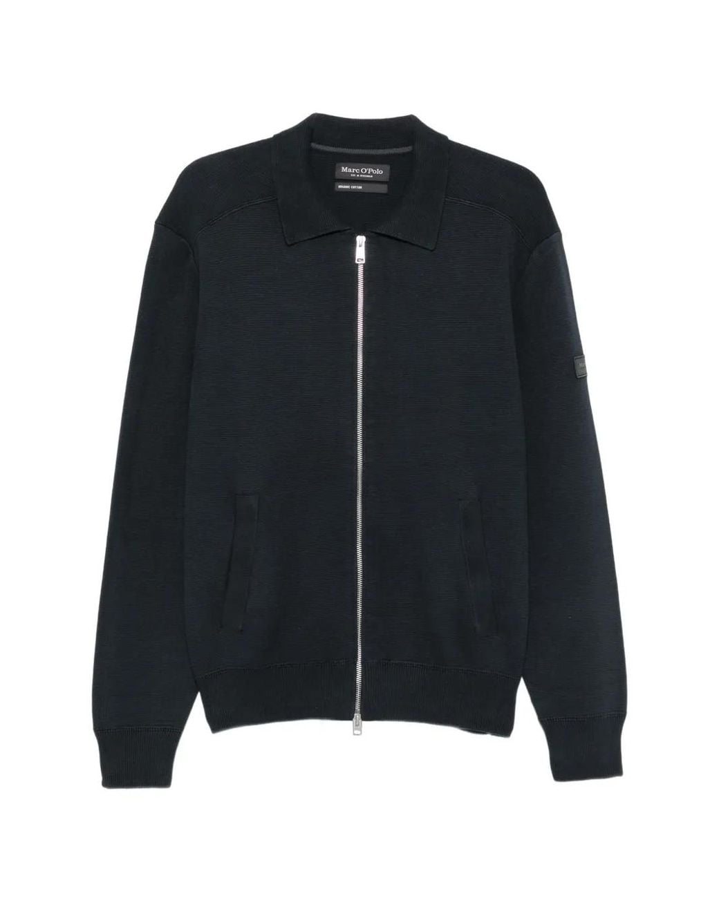 Marc O' Polo Black Cardigan À Fermeture Zippée for men