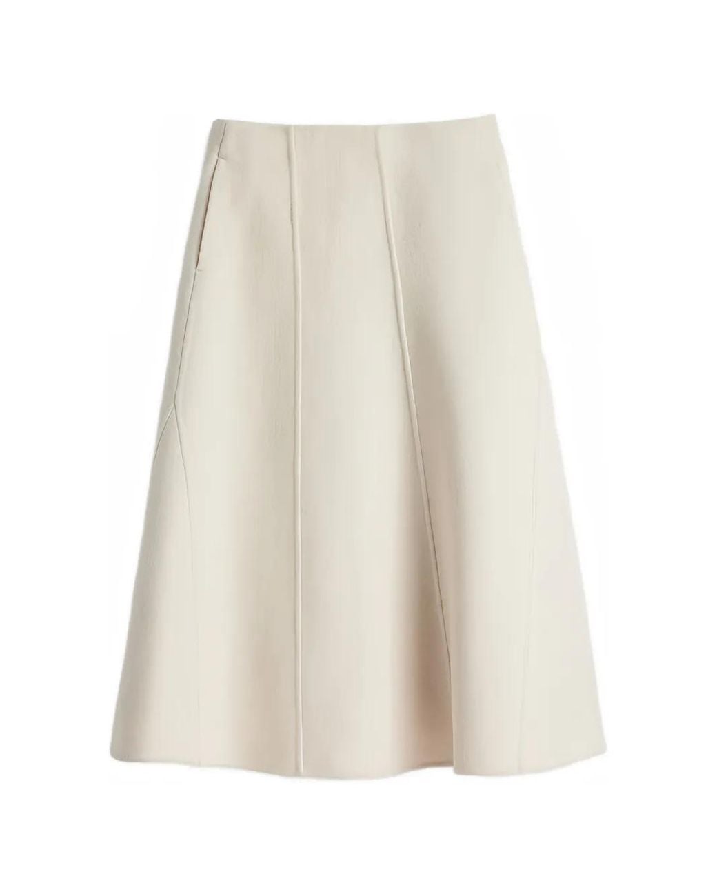 Jil Sander White X Moncler Panelled A-Line Skirt
