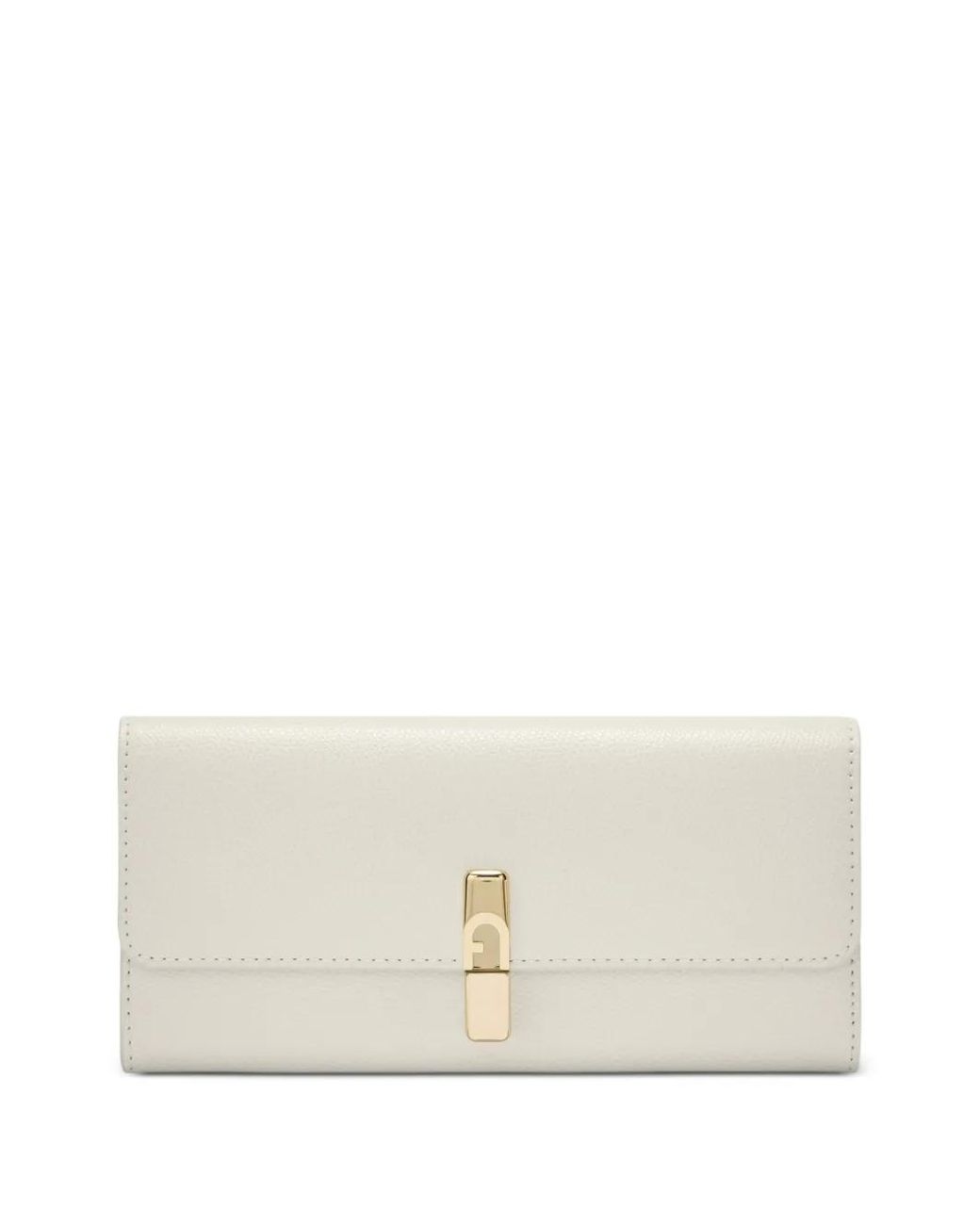 Furla White Iride Textured Wallet