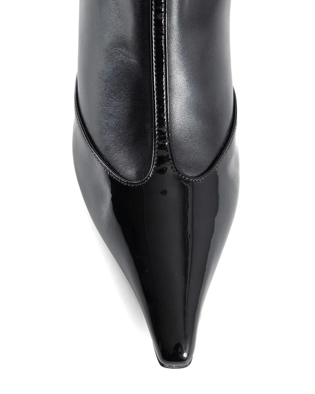 Aeyde Alexis Laarzen Met Puntige Neus in het Black