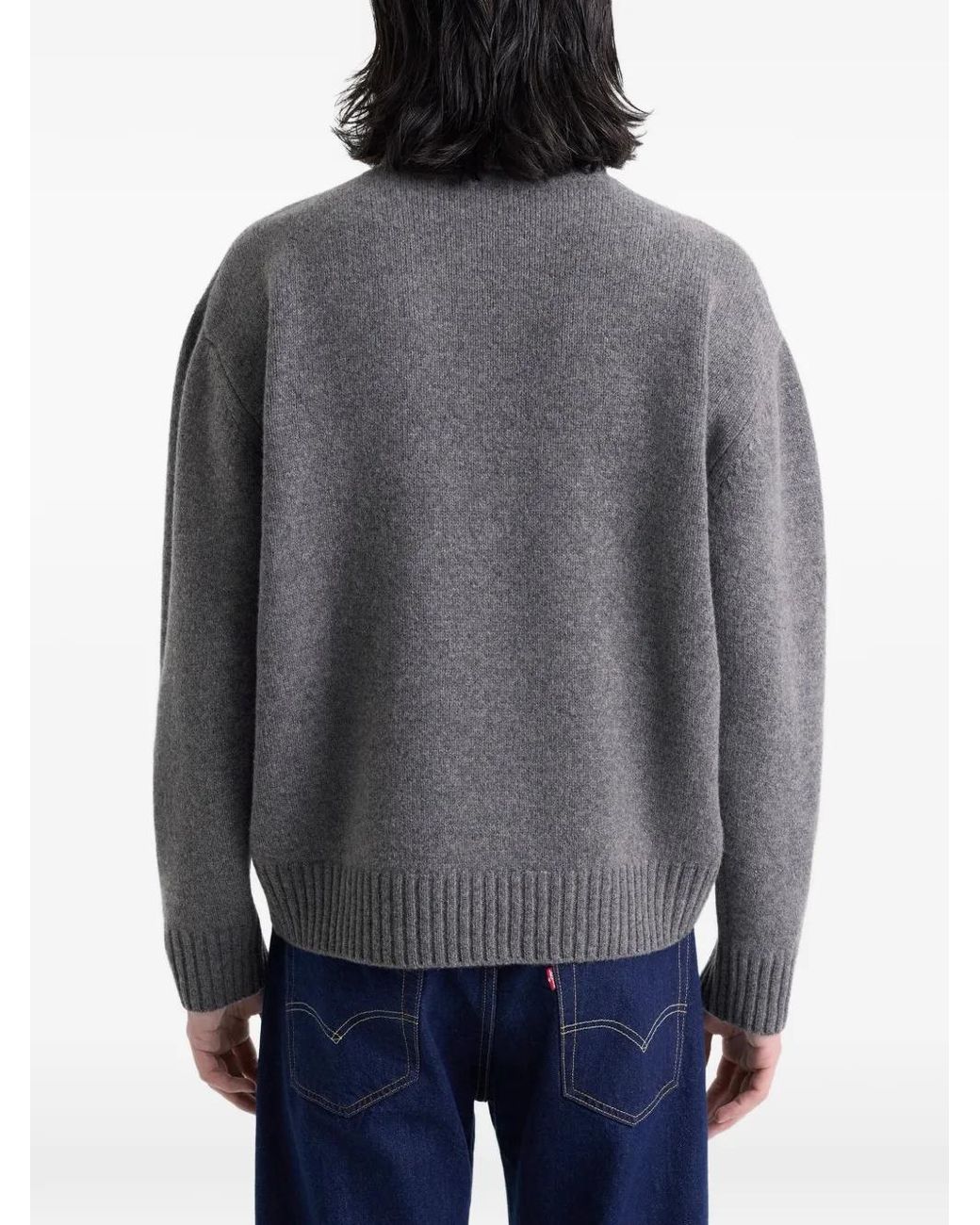 Sporty & Rich Gray Roll-Neck Sweater