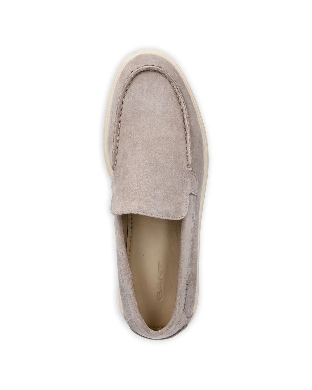 Gant White Boery Suede Loafers for men