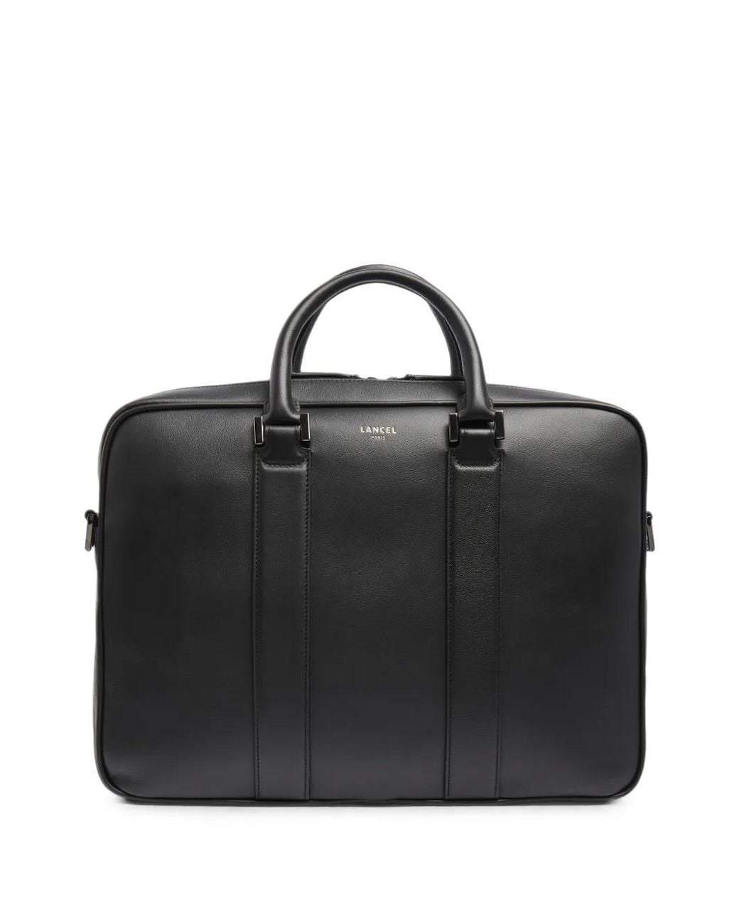 Lancel Black 15'6 Edgard Smooth-Leather Briefcase for men