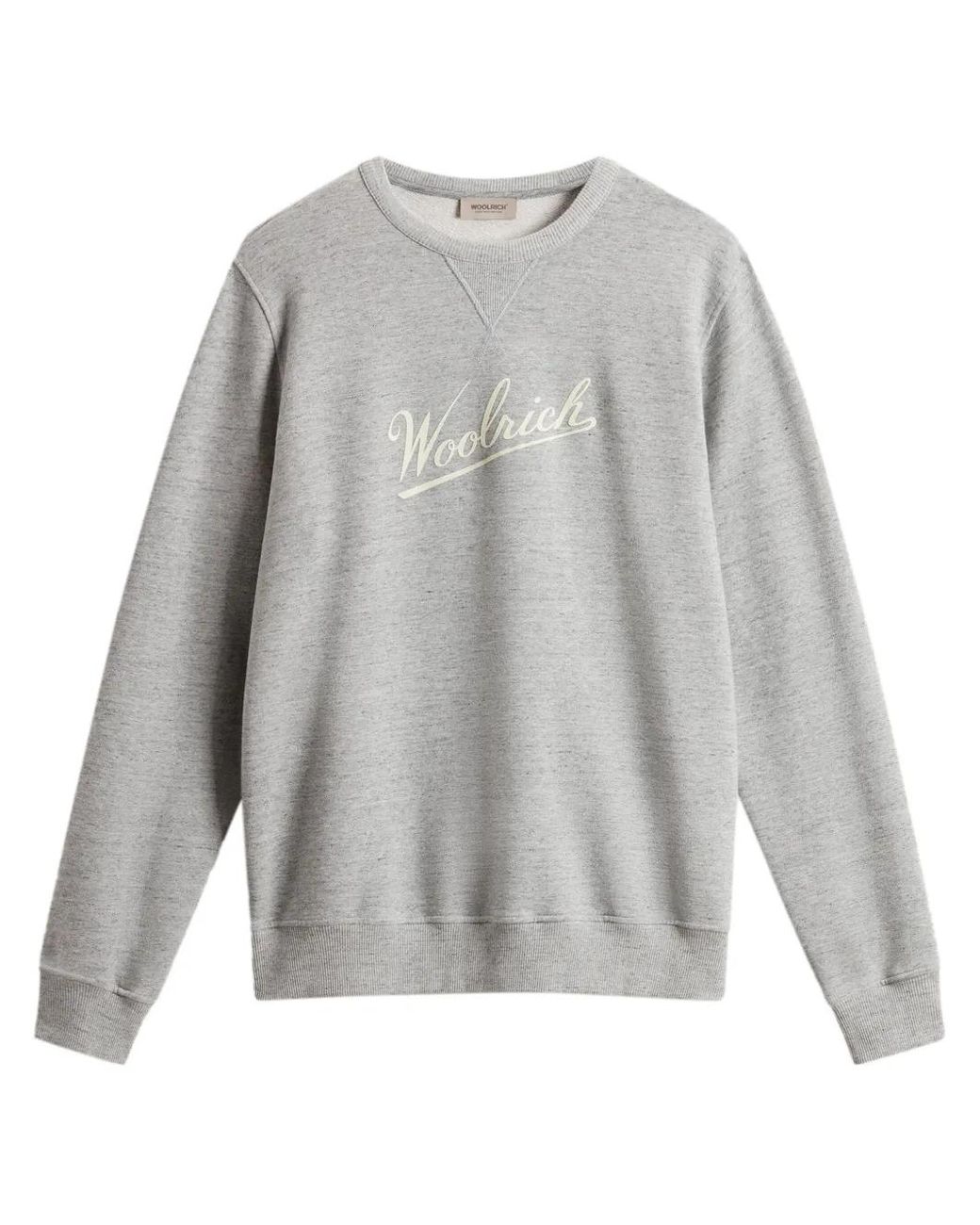 Woolrich Gray Crewneck Sweatshirt for men