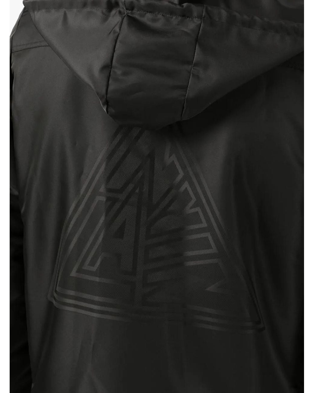 Lanvin Black Graphic-Print Hooded Jacket for men