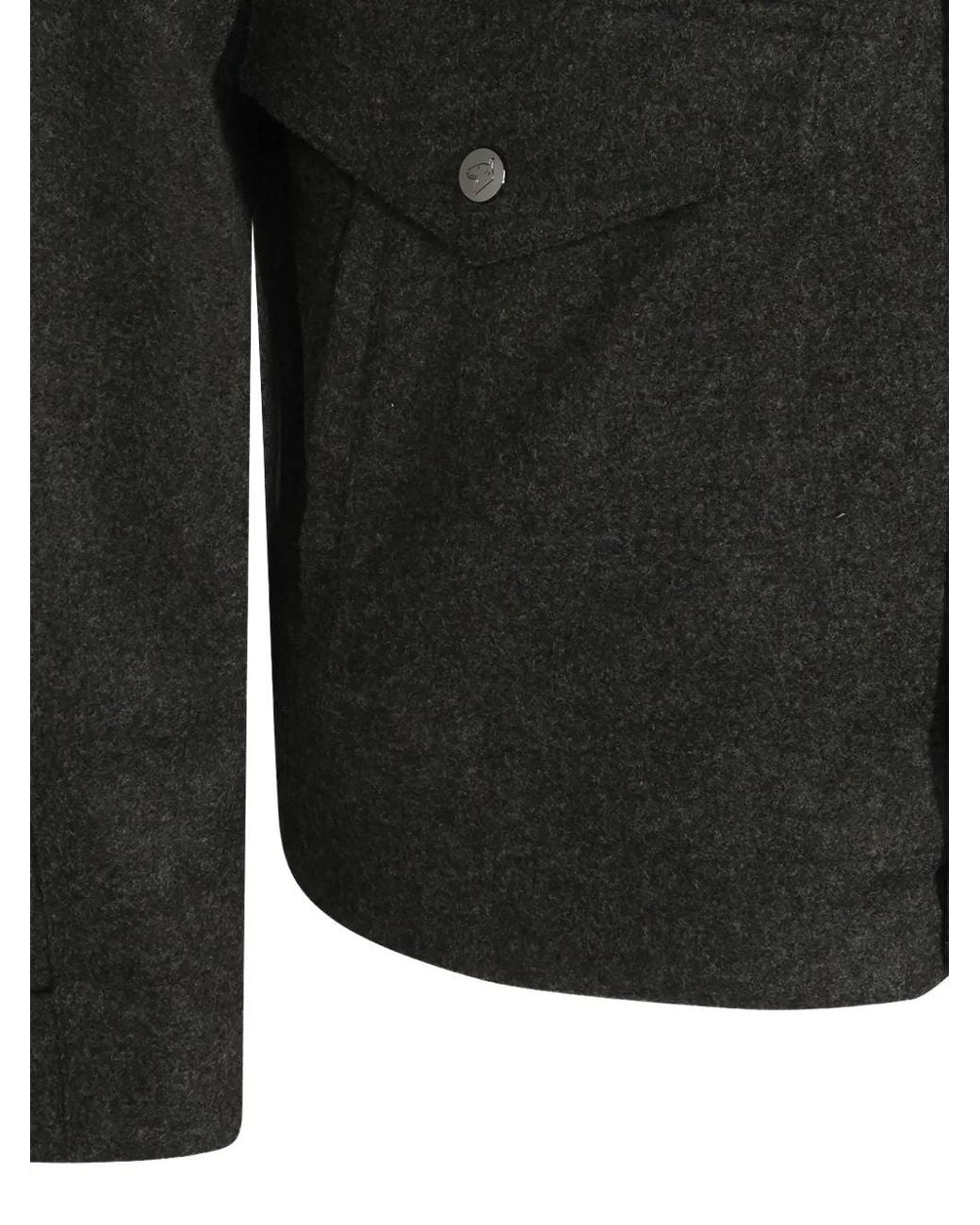 Montecore Black High-Neck Jacket for men