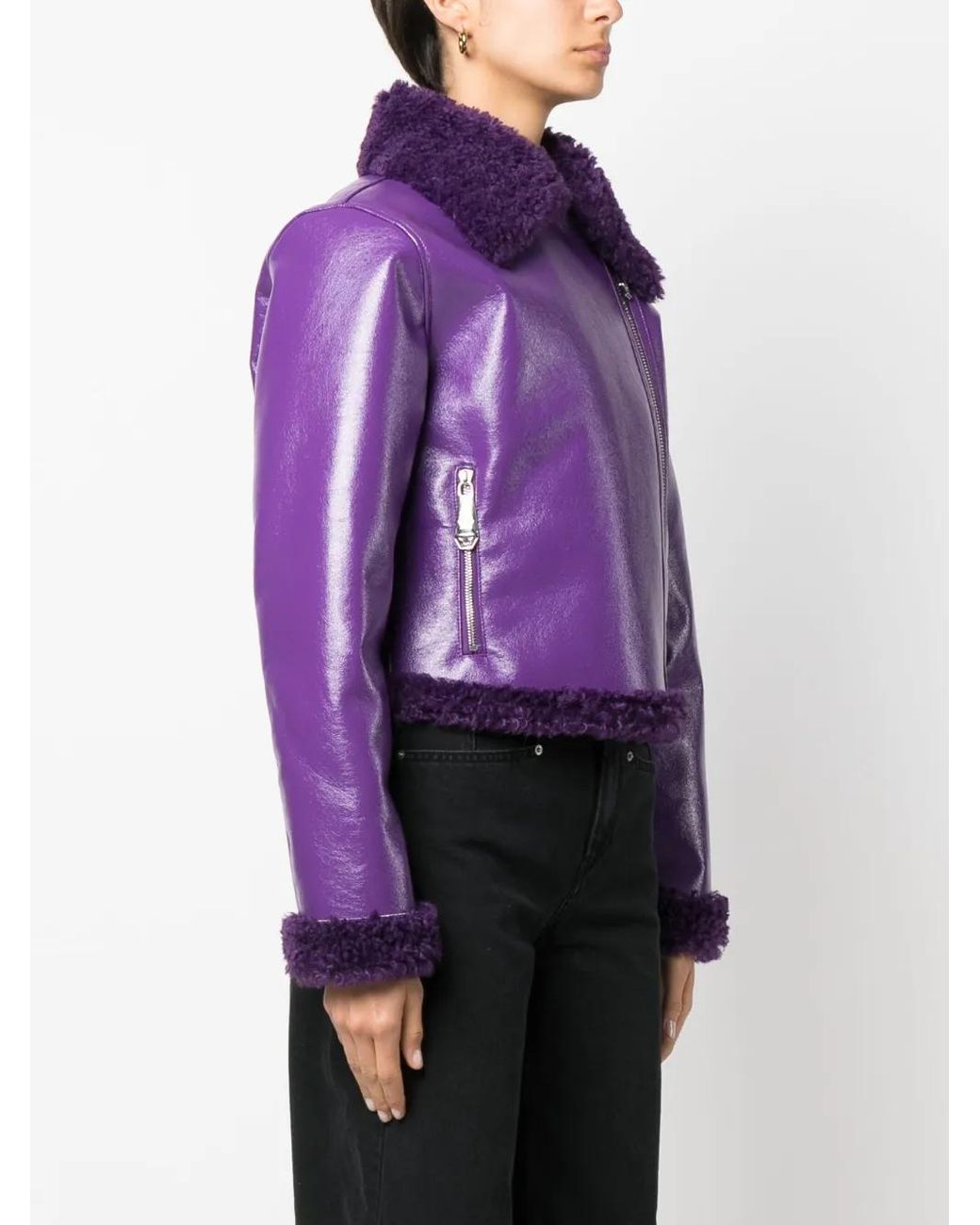 Philipp Plein Tweed Jack in het Purple