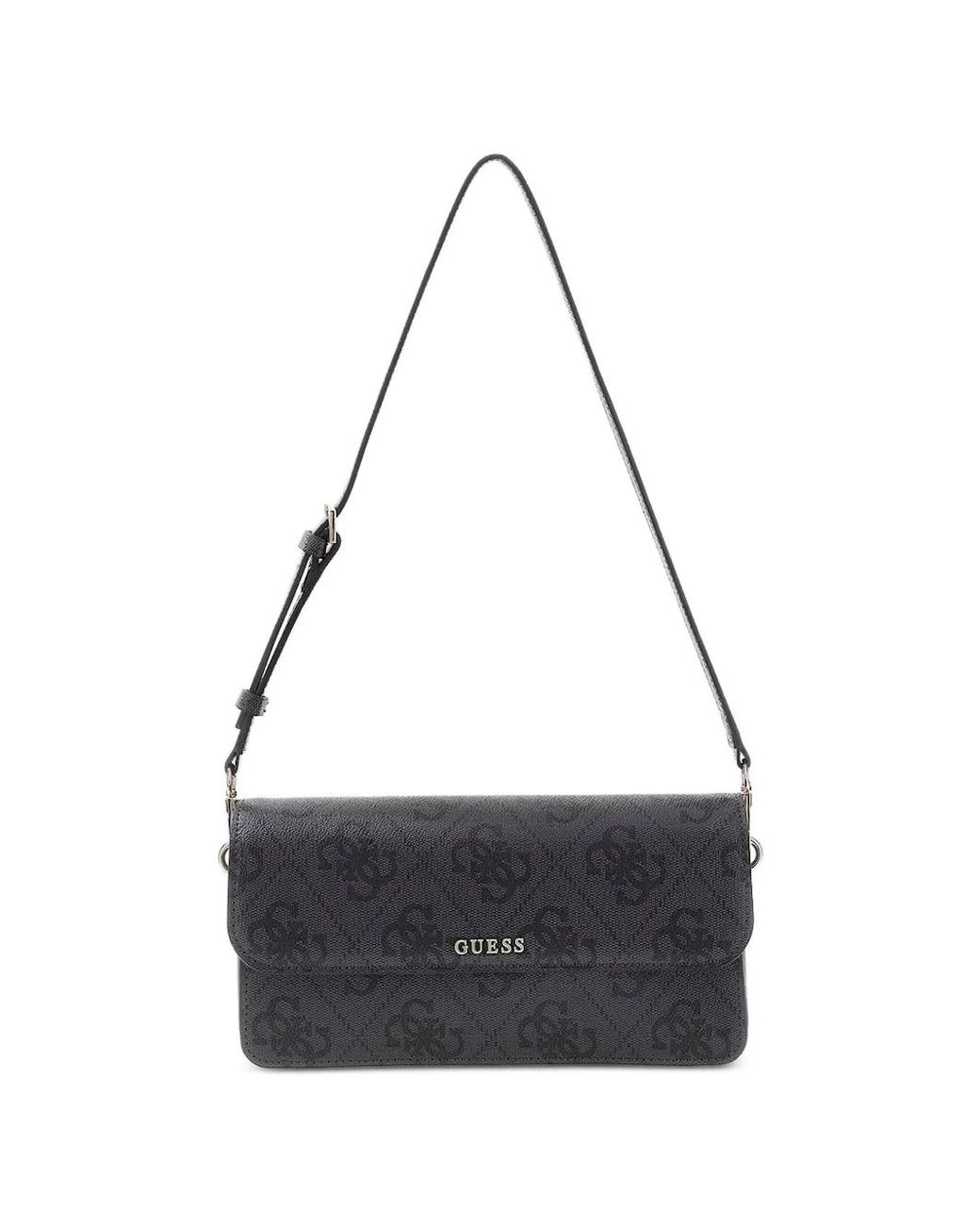 Guess White Sadie Logo Shoulder Bag