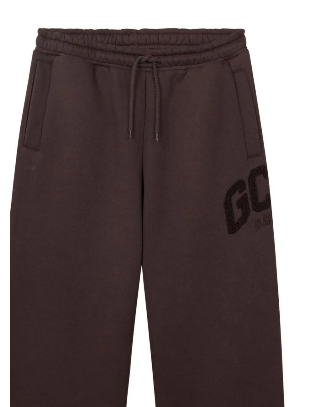 Gcds White Logo-Print Drawstring Track Pants
