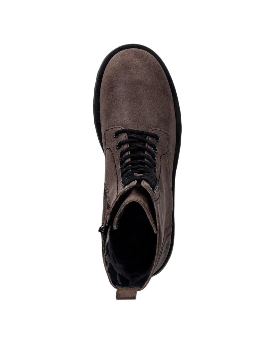 Fly London Brown Lace-Up Platform Boots