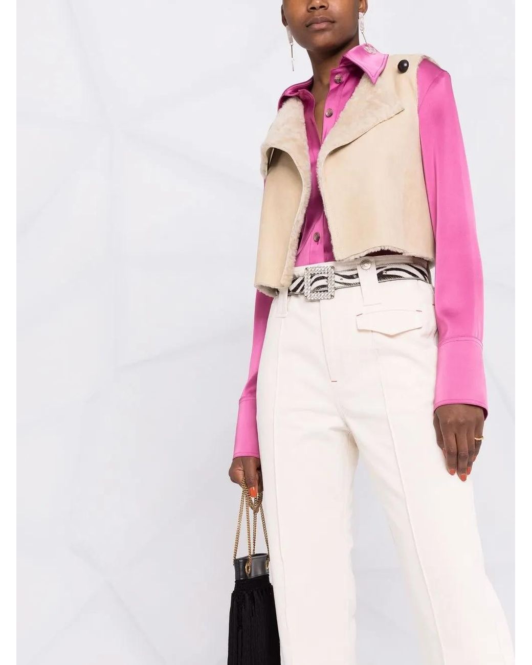 Isabel Marant White Trousers Beige