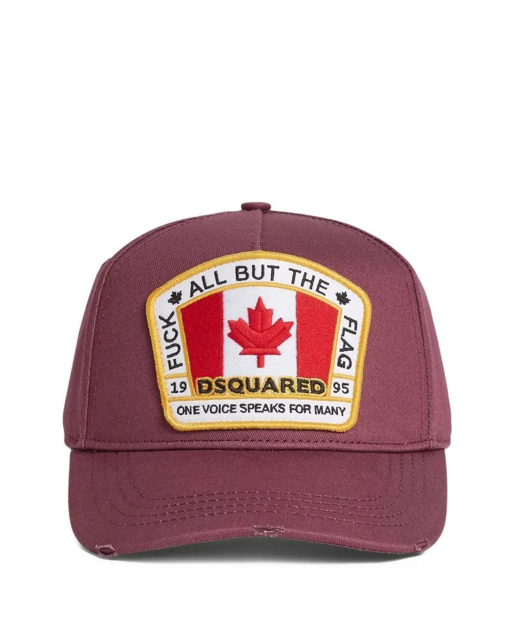 DSquared² Red Cotton Baseball Cap