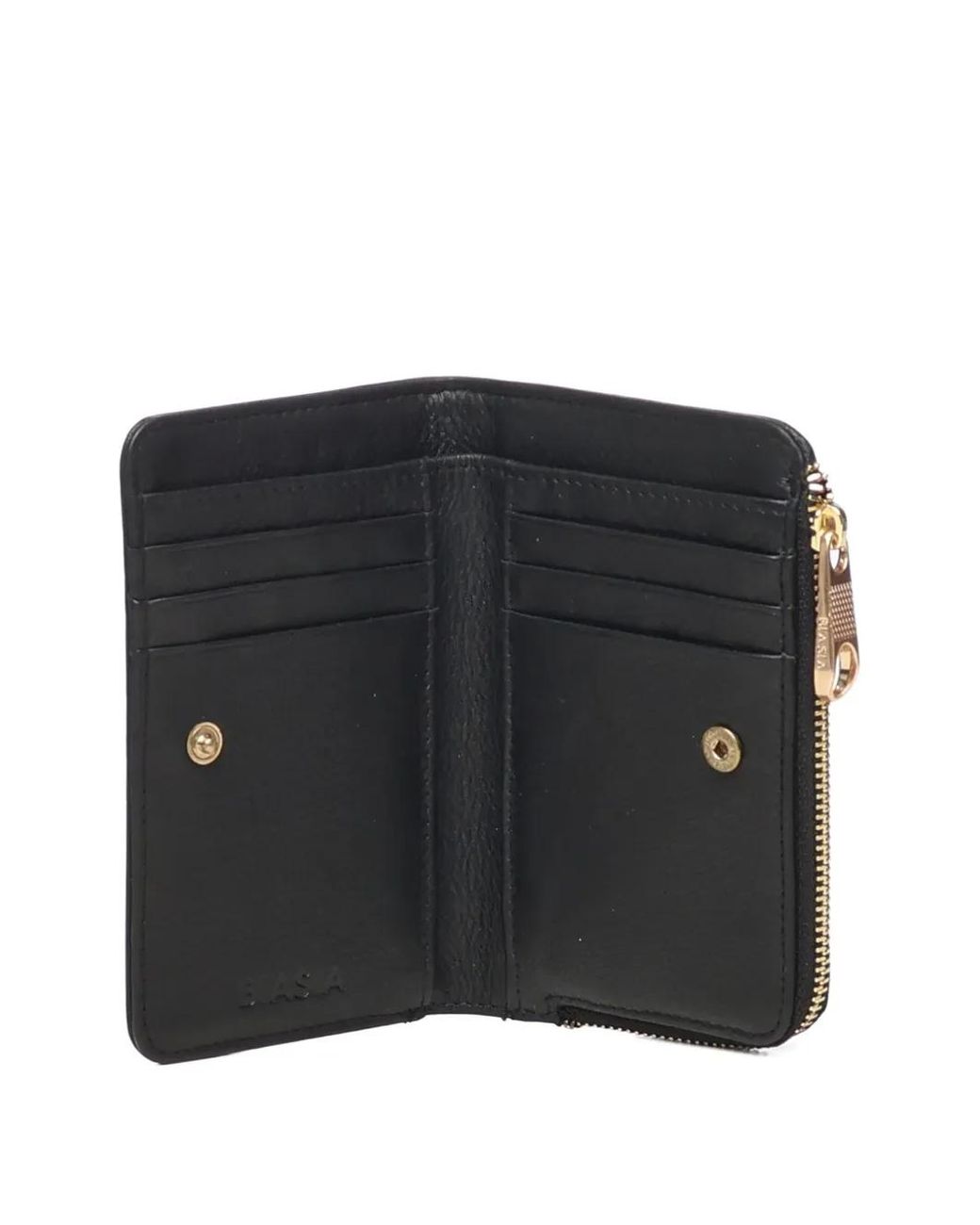 BIASIA Black Logo-Lettering Wallet