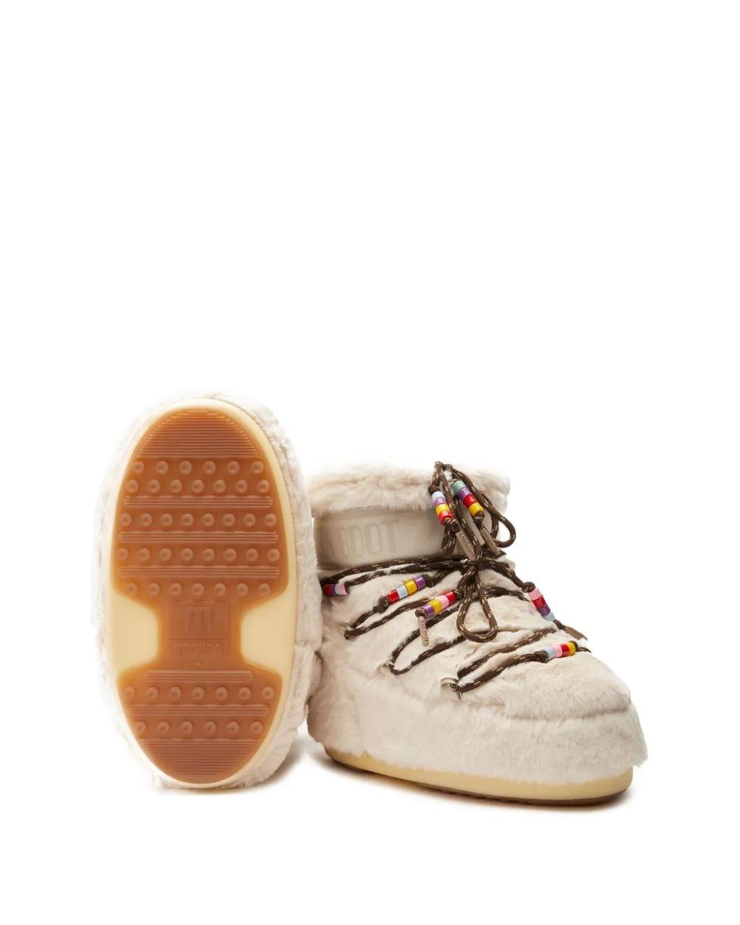 Moon Boot Natural Icon Low Faux-fur Snow Boots