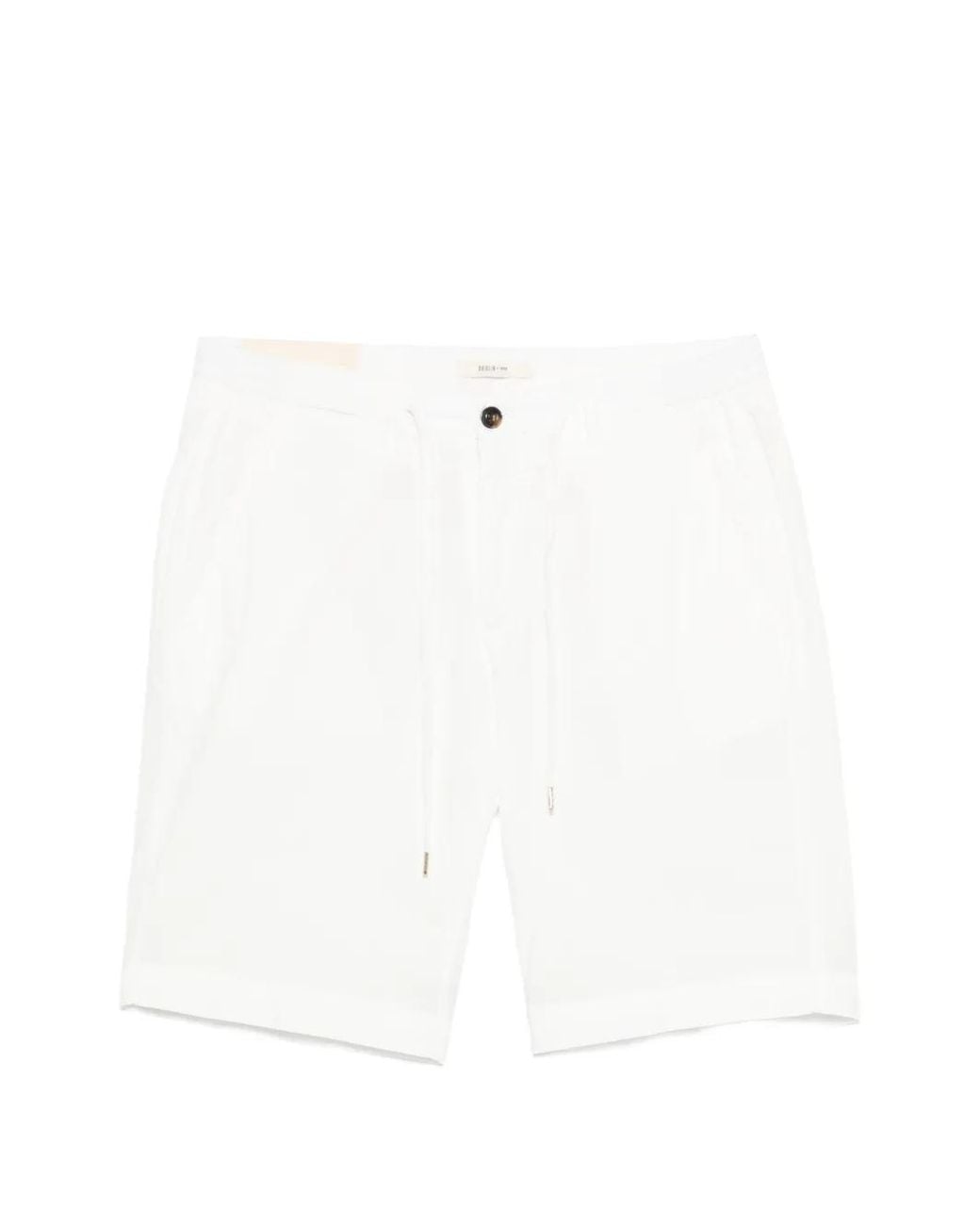 Briglia 1949 White Malibu Drawstring Shorts for men