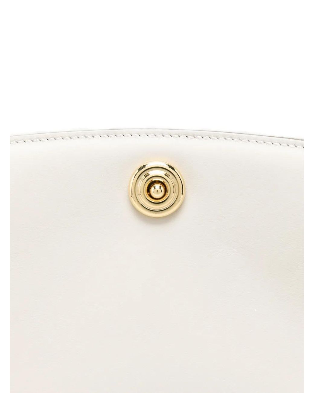 Liffner White Push-Lock Pouch