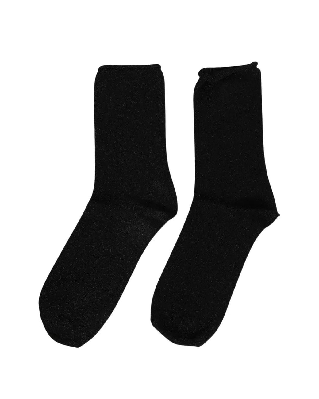 Dolce & Gabbana Black Glitter-Effect Mid-Calf Socks for men
