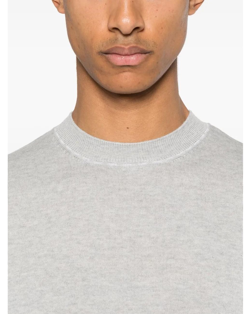 Eleventy Klassischer Pullover in White für Herren