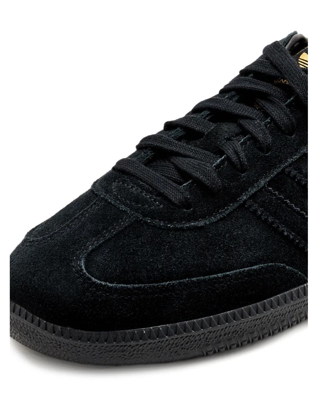 Adidas Black Samba Suede-Leather Sneakers