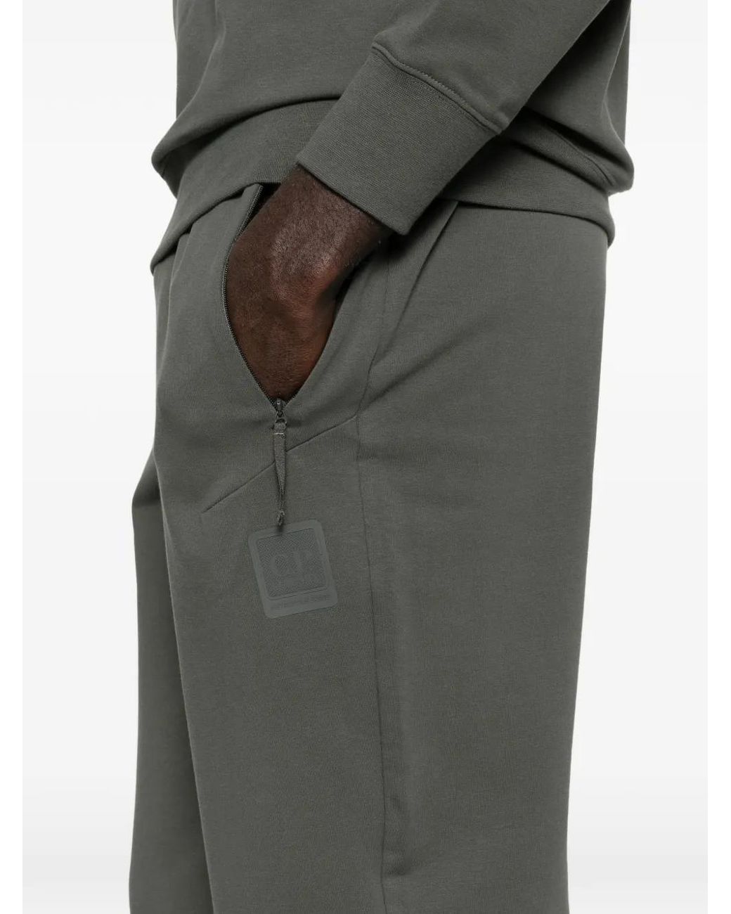 C P Company Gray Metropolis Series Stretch Fleece Track Pants for men