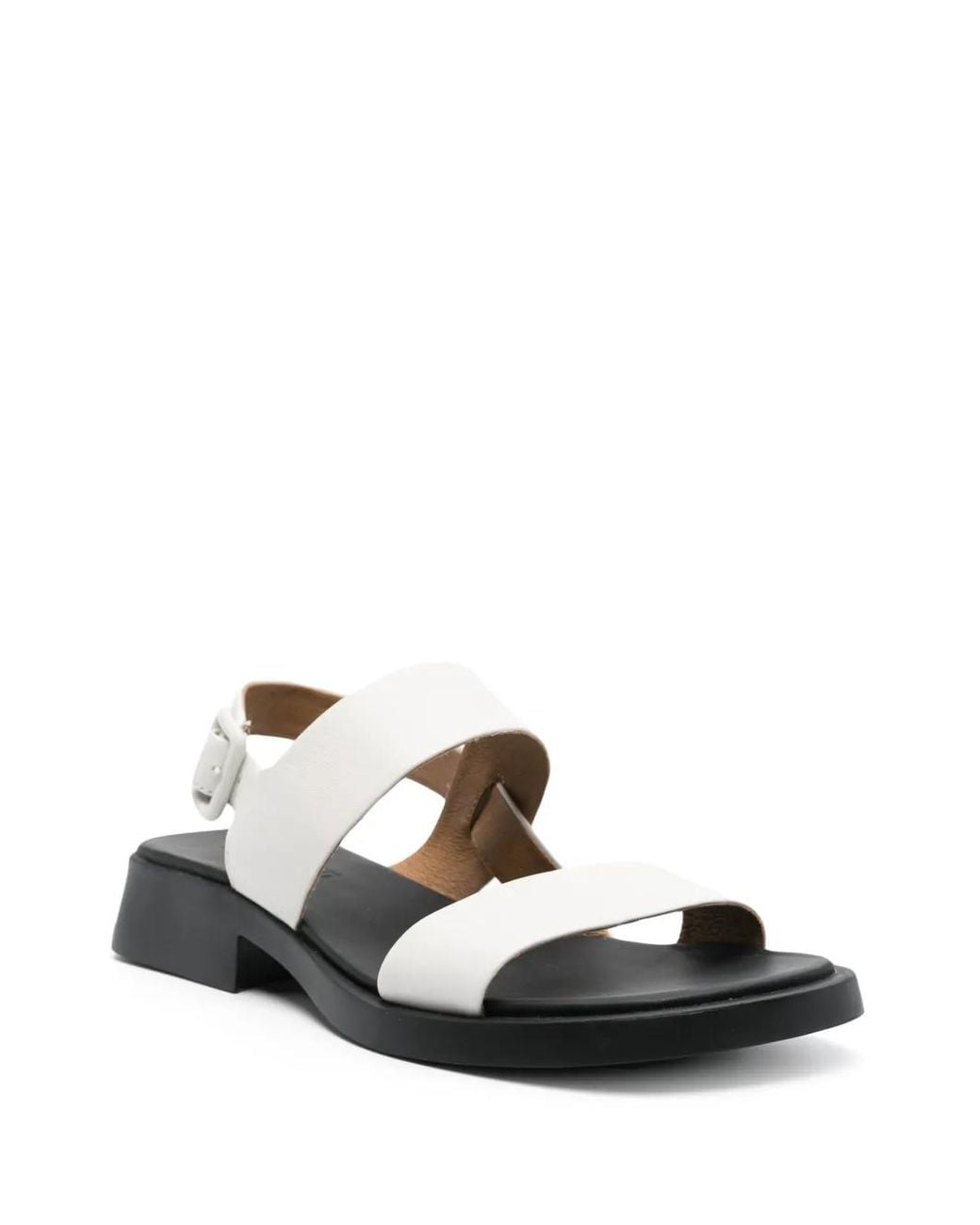 Camper Black Dana Double-Strap Sandals