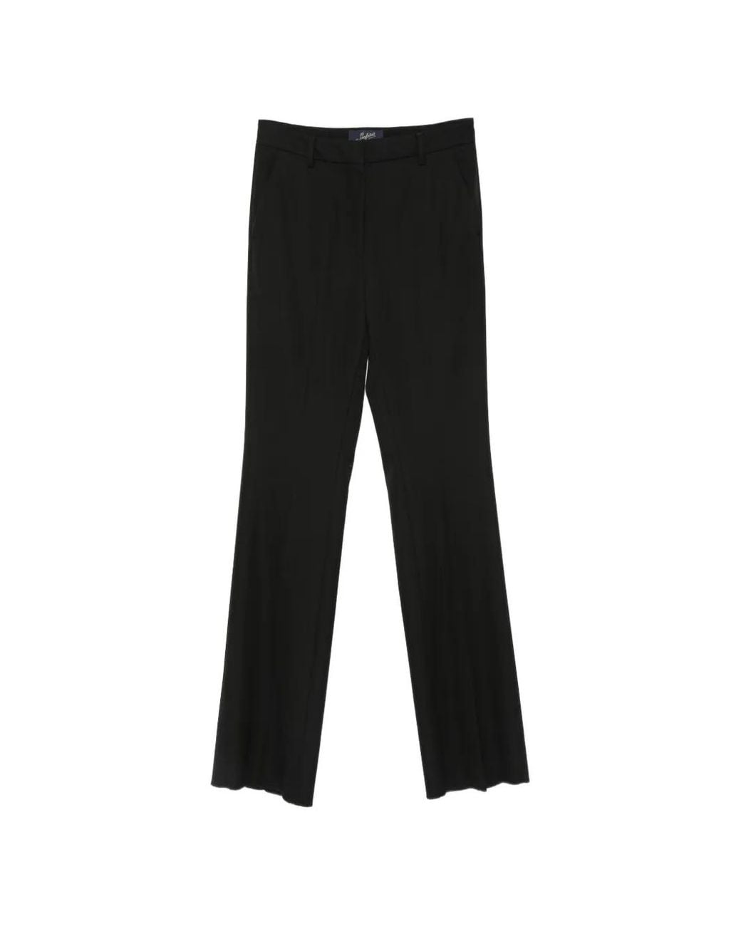 Seafarer Black Pantalon De Tailleur Lucienne À Plis Marqués