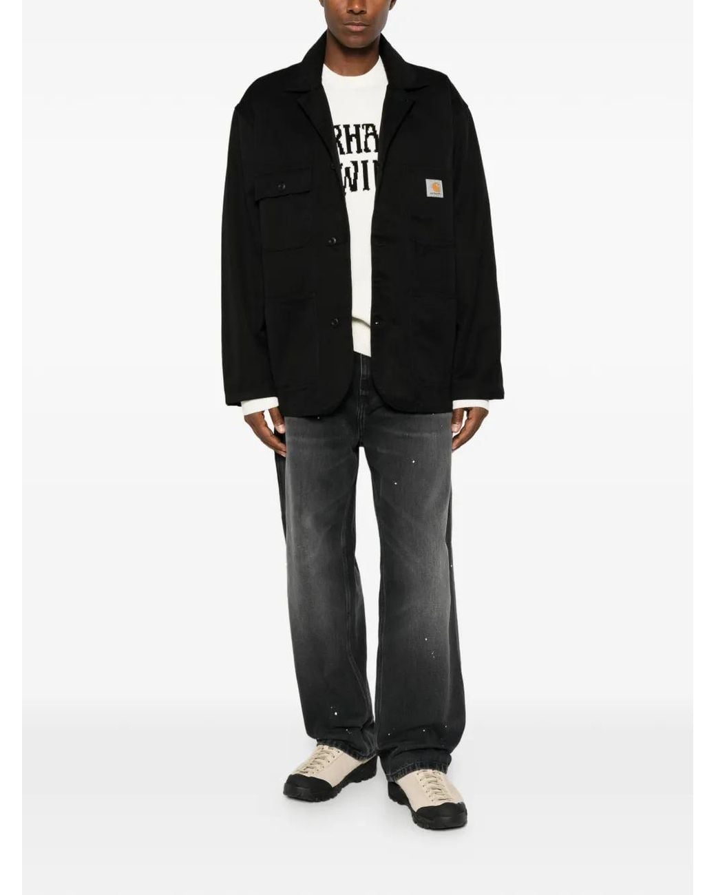 Carhartt Black Brader Cotton-Twill Jacket for men