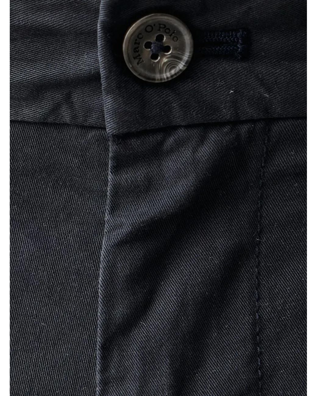 Marc O' Polo Black Slim-Fit Chino Trousers for men